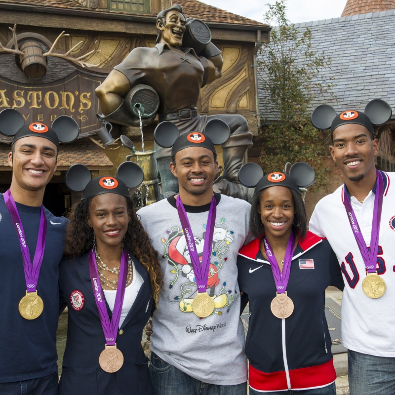  Disney World Celebration- Ashton Eaton, Kellie Wells, Aries Merrit, Janey Deloach